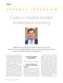 Carbon markets bolster timberland investing