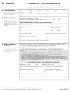 NN1650E - Client and Third Party Identity Verification (Mutual Funds Only)