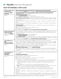 NN1590E - RESP Withdrawal Form