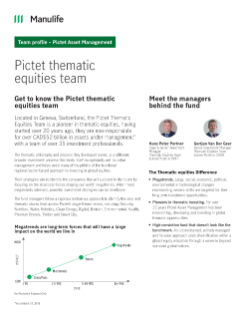 MK35866E - Team Profile : Pictet Thematic Equities Team