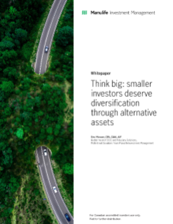 Whitepaper: Think big — smaller investors deserve diversification through alternative assets