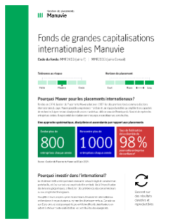 MK33593 - Brochure du Fonds de grandes capitalisations internationales Manuvie