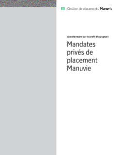 MK2780F - MPIP Questionnaire sur le profil d'épargnant 