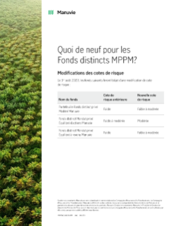 Quoi de neuf pour les Fonds distincts MPPM?